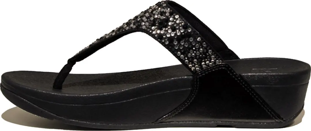 FitFlop Lulu Crystal Mix Teenslipper 40 - Zwart - afbeelding 3 van 6