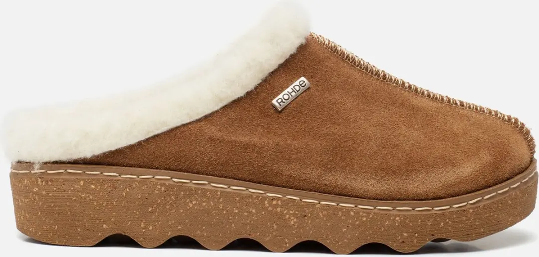 Rohde Pantoffels cognac Synthetisch
