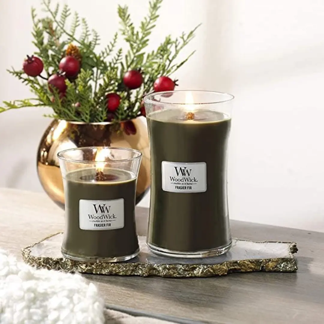 Woodwick Hourglass Geurkaars Frasier Fir - 130 Branduren
