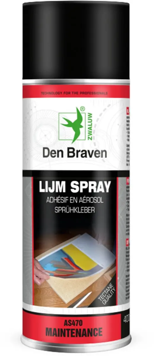 DENB spray spuitbus Zwaluw, beige, spray lijm, inzetbereik contacten