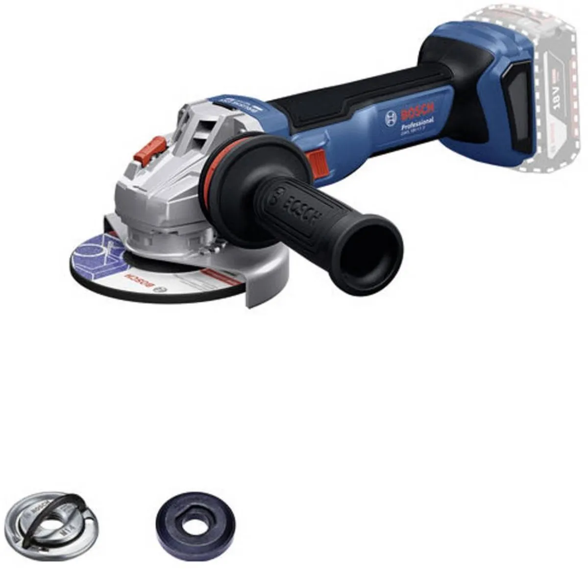 Bosch Professional GWS 18V-11 S Accu Haakse Slijper 125mm