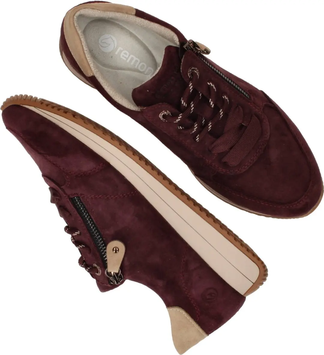Remonte D0H19-30 Sneakers Aubergine Dames - 42 - afbeelding 5 van 6