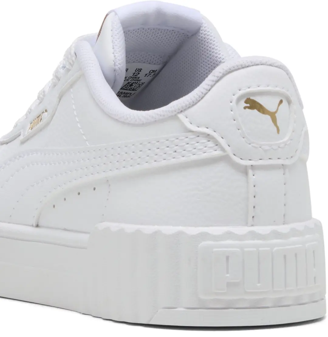 PUMA Carina 3.0 PS Meisjes Sneakers - 28 - PUMA White-PUMA Gold - afbeelding 2 van 6