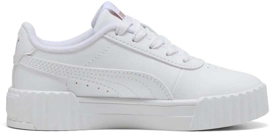 PUMA Carina 3.0 PS Meisjes Sneakers - 28 - PUMA White-PUMA Gold - afbeelding 5 van 6