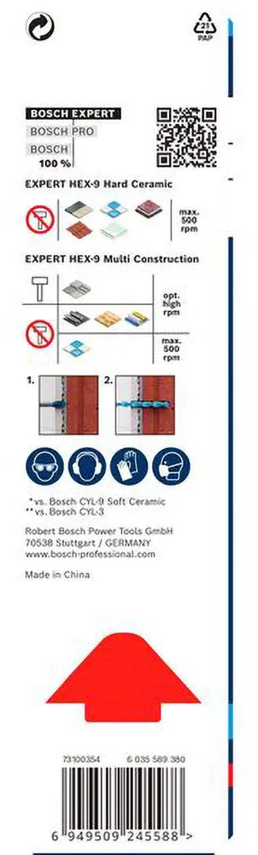 Bosch Professional EXPERT HEX-9 Hard Keramisch Boor