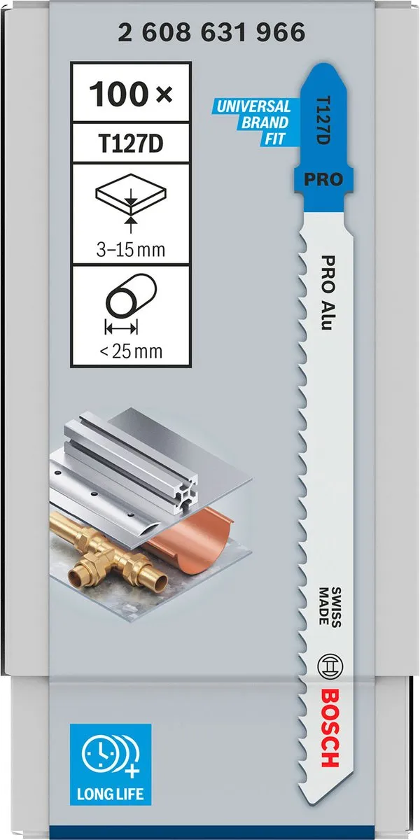 Bosch Professional T127D Decoupeerzaagblad - Aluminium