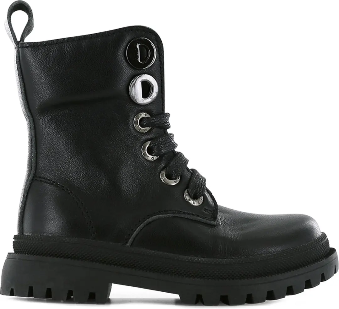 Shoesme NT21W005 Veterboots Meisjes - Zwart - Maat 26