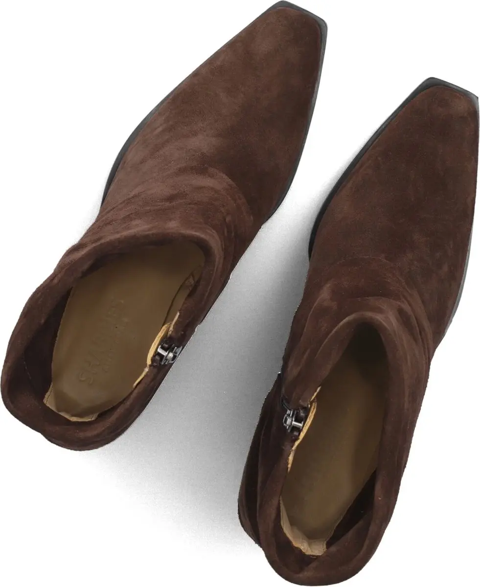 Shabbies Amsterdam Jaira Double Ankle Boot - Donkerbruin 41 - afbeelding 5 van 6