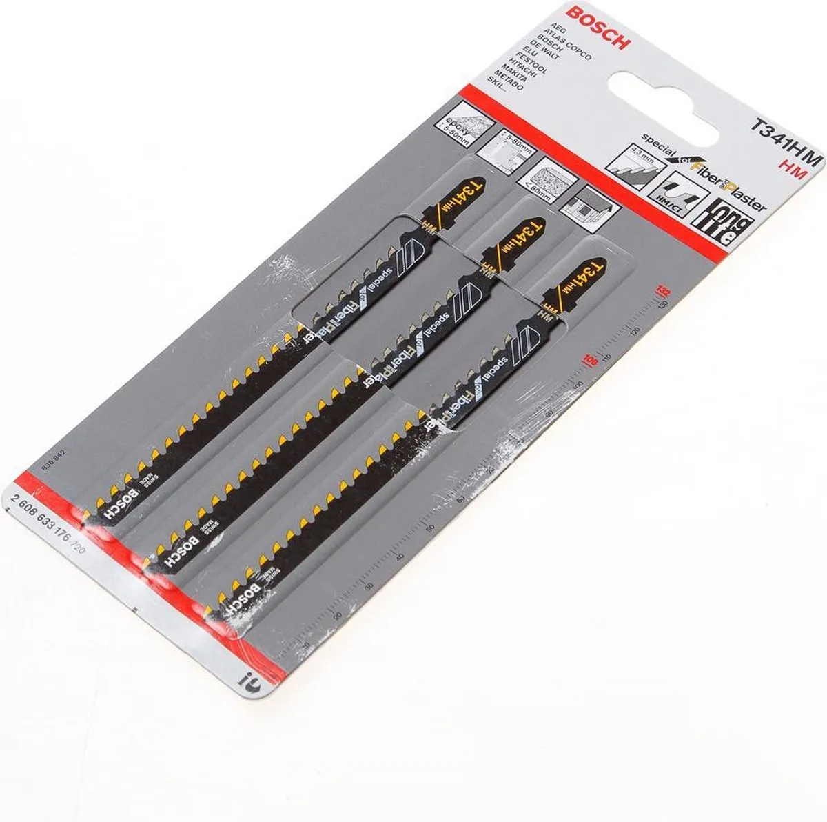 Bosch Professional T 341 HM Decoupeerzaagblad - Metaal - 3 Stuks