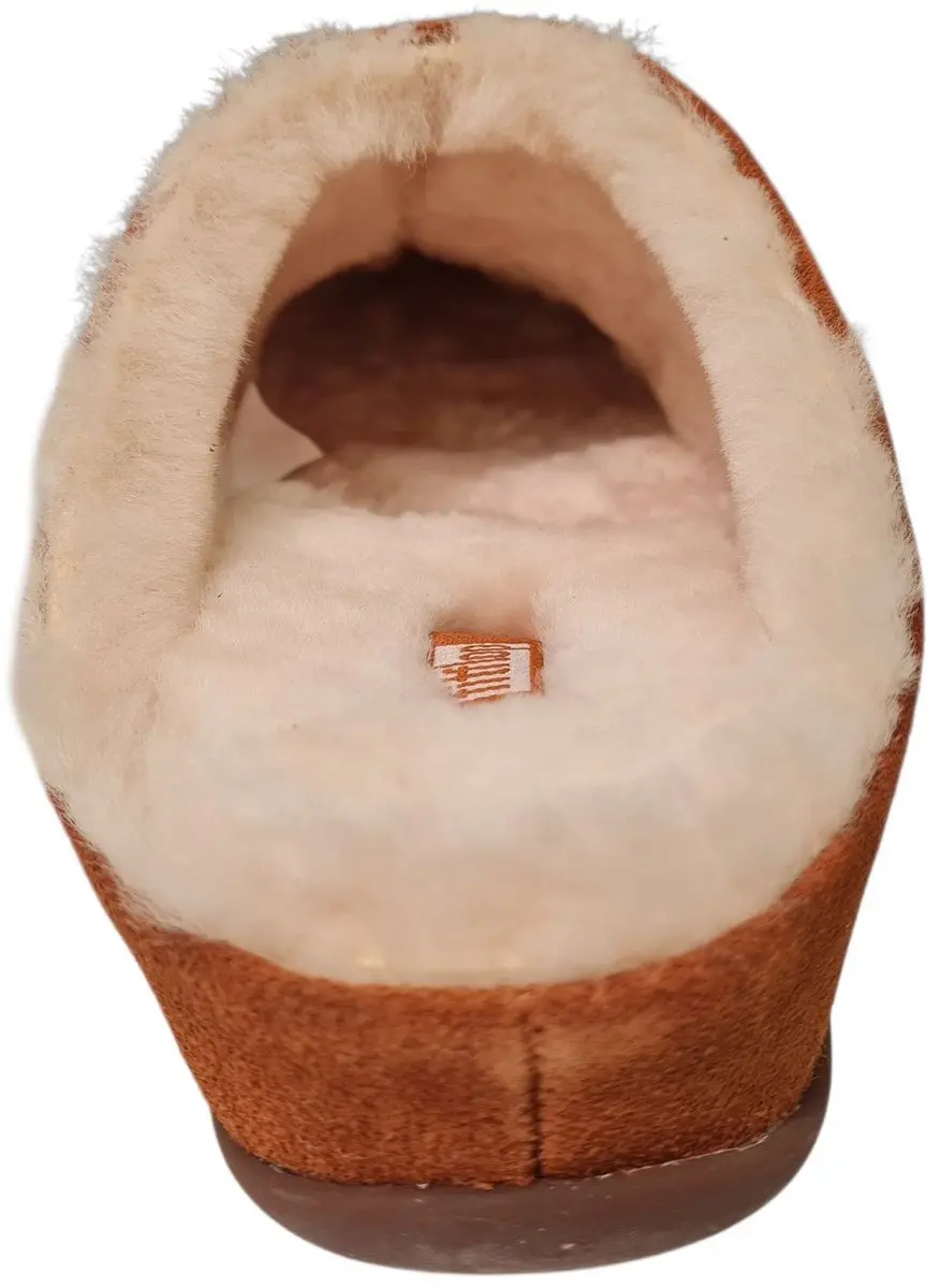 FitFlop Chrissie Shearling Pantoffel - Maat 36 - Bruin