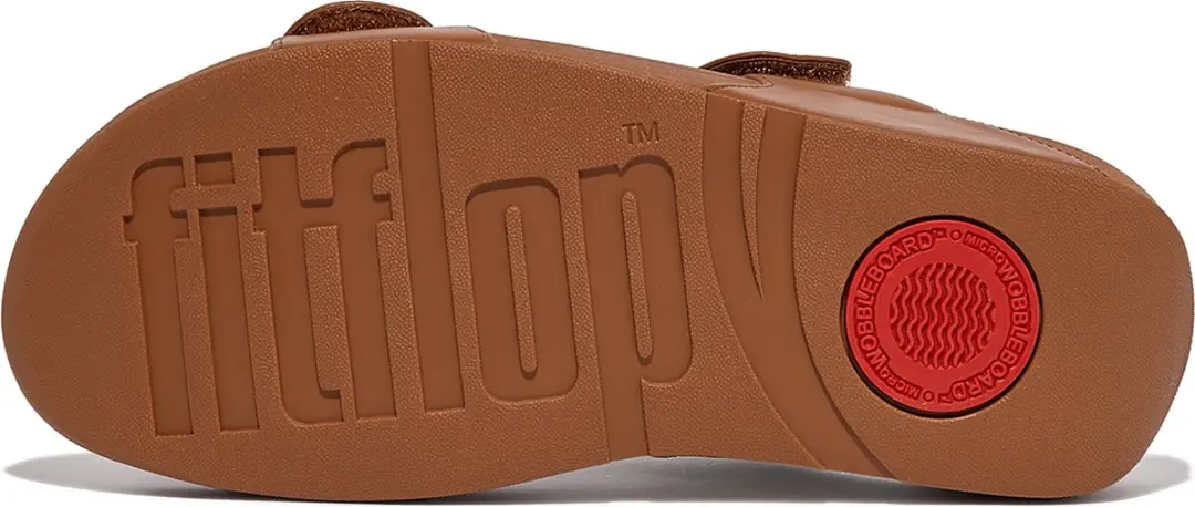 FitFlop Lulu Leather Slides Dames - Bruin - afbeelding 5 van 6