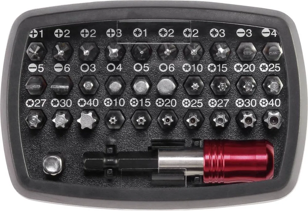 TOOLCRAFT 1613599 Bitset 32-delig - Metaal