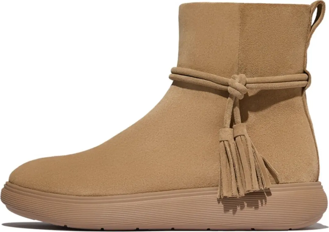 FitFlop FitFlop IQ-Comff Tassel Suede Short Boots