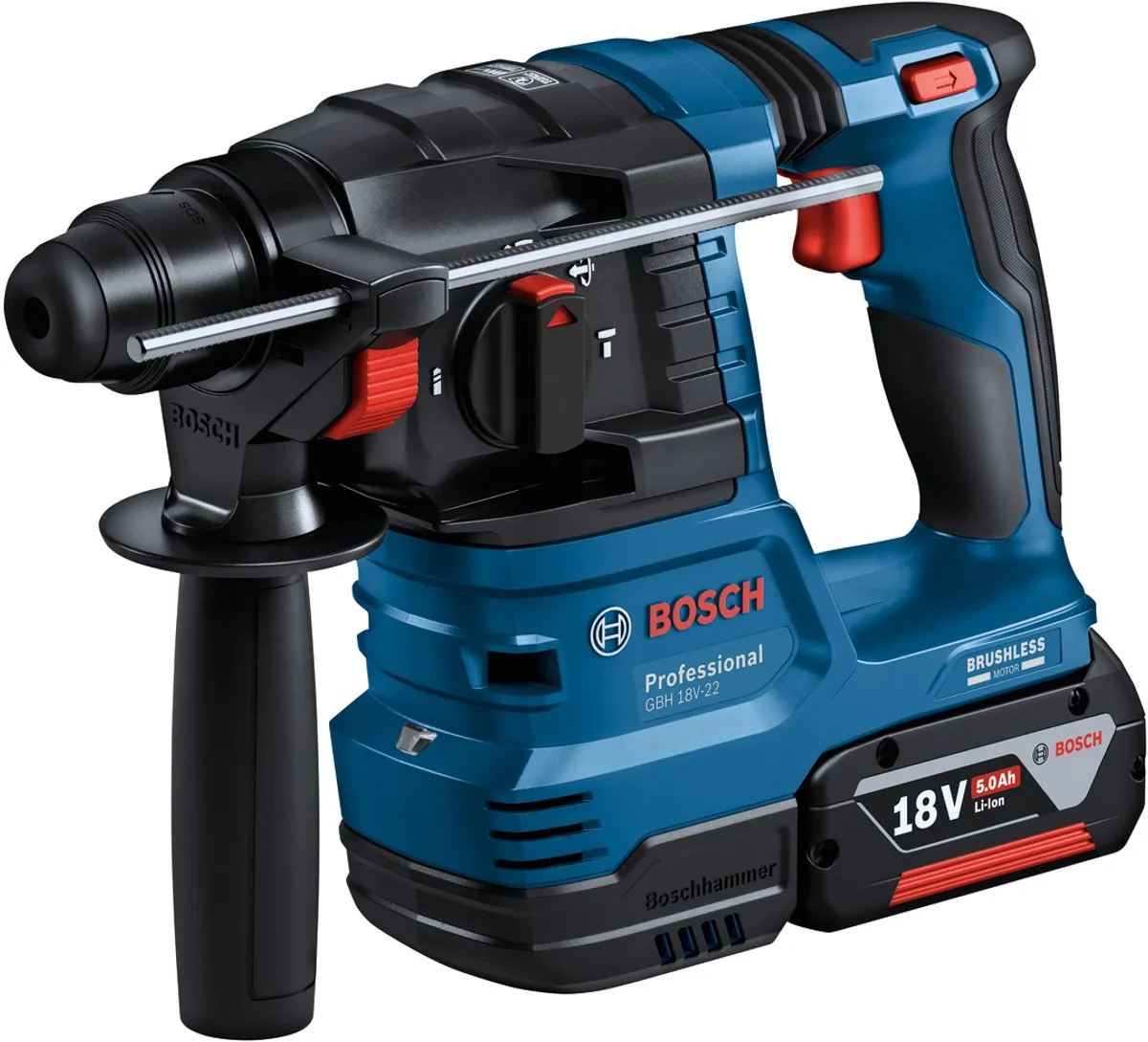 Bosch Professional 18V Toolkit GSR 18V-45 GBH 18V-22 - 2x 4.0Ah Accu