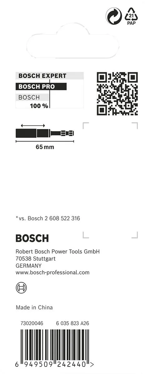Bosch Professional PRO Slaggeleider 2608522558 - 65mm