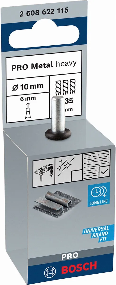 Bosch Professional 2608622115 Penseelborstel 6mm - 10 Vlecht Staal