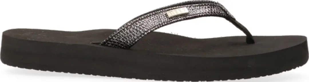 Reef Star Cushion Sassyblack/Silver Teenslipper - Zwart/Zilver - 36 - afbeelding 2 van 6