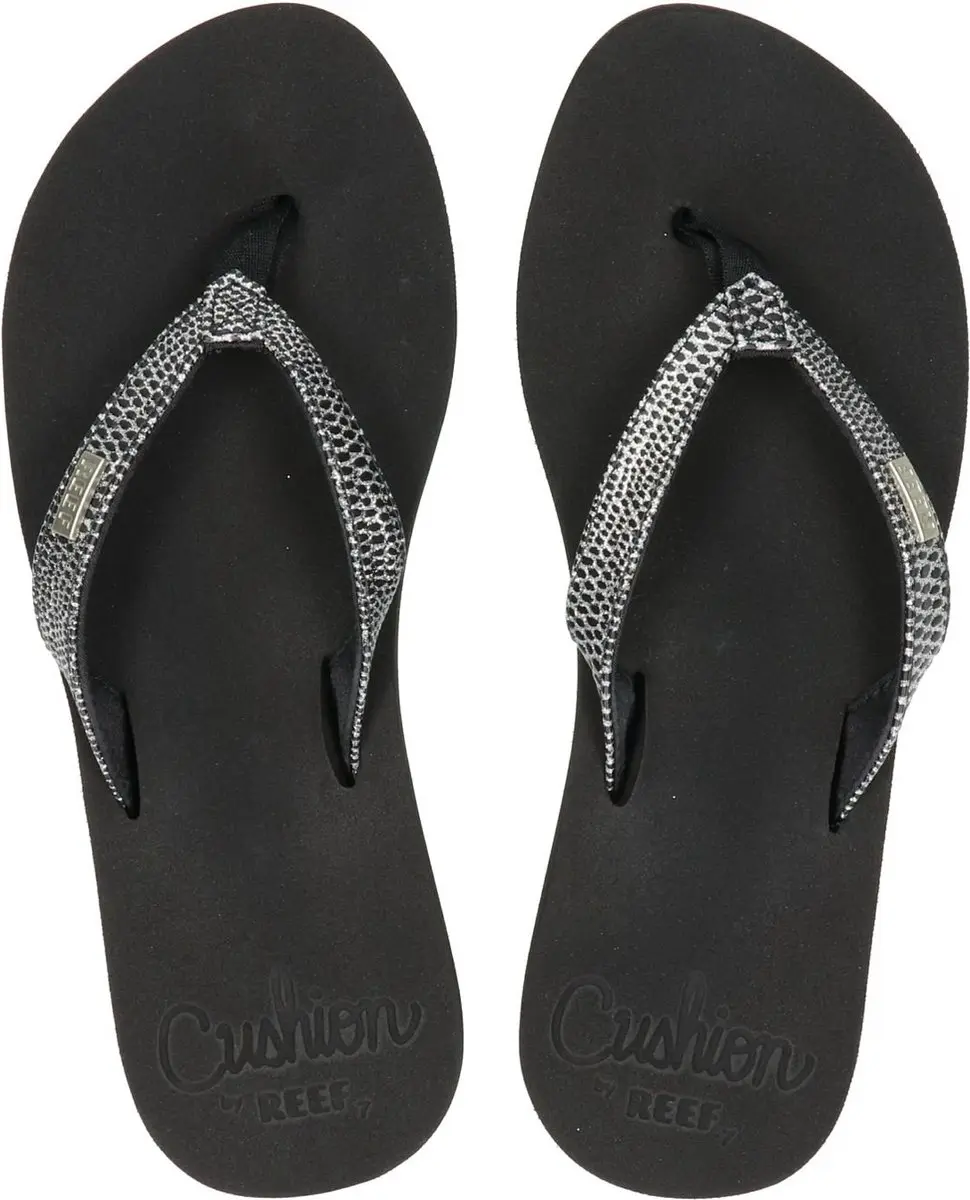 Reef Star Cushion Sassyblack/Silver Teenslipper