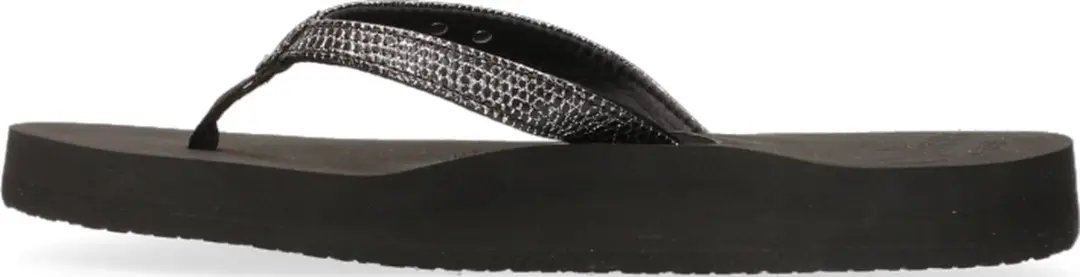 Reef Star Cushion Sassyblack/Silver Teenslipper - Zwart/Zilver - 36 - afbeelding 4 van 6