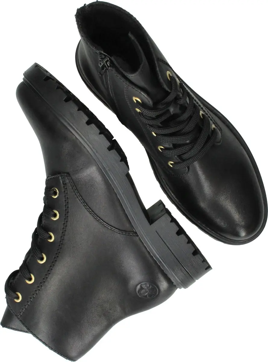 Rieker Veterschoenen Hoog - Maat 36 - Zwart