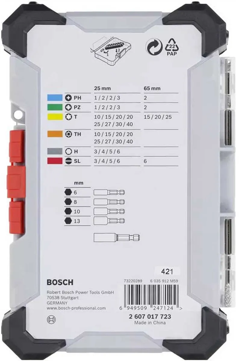 Bosch Professional Extra Hard Schroefbitset 43-delig 2607017723