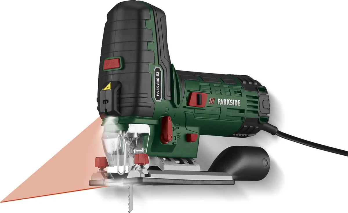 PARKSIDE Decoupeerzaag 800W - 3100 tpm - Lasergeleiding