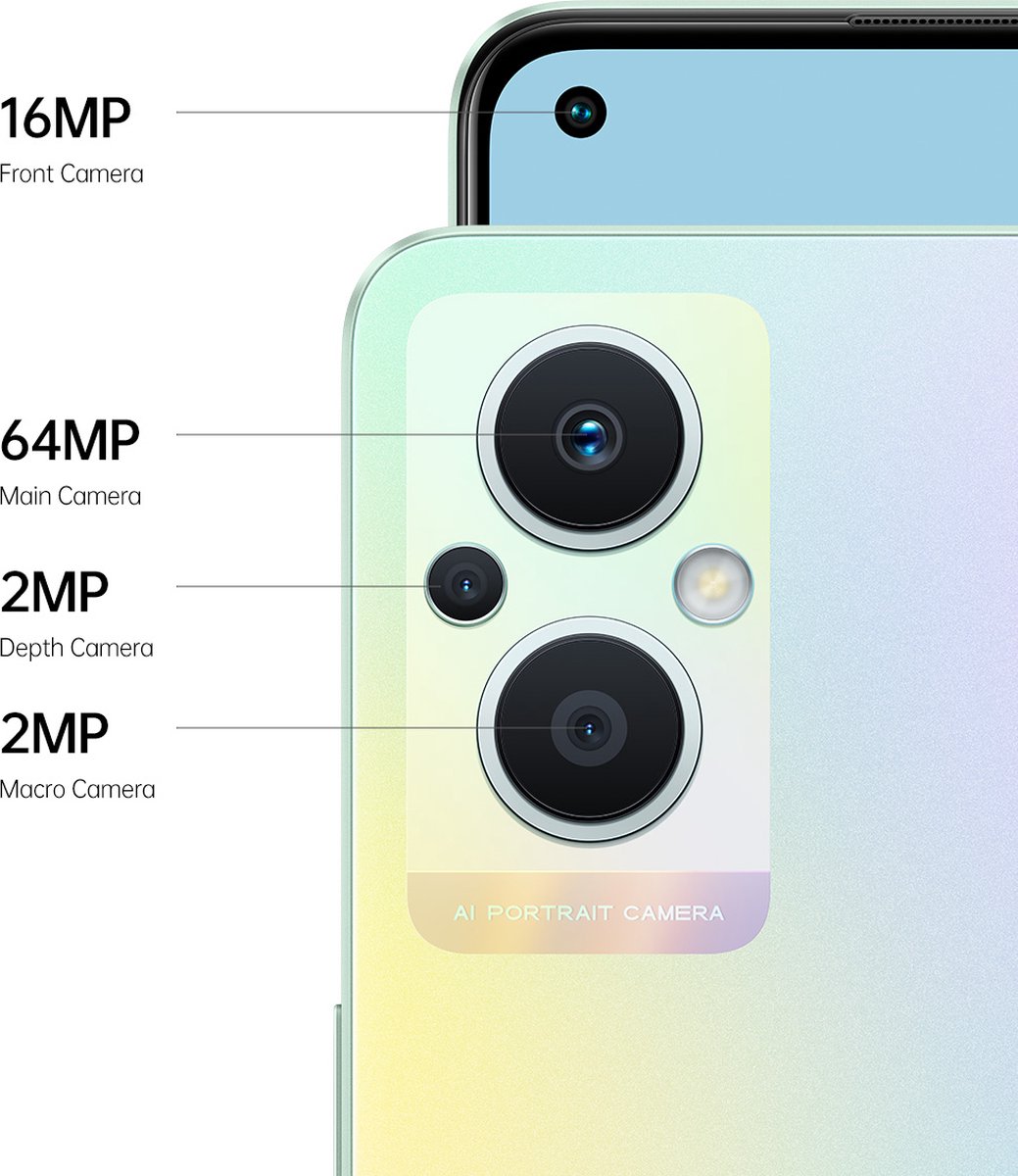 OPPO Reno8 Lite - 128GB - Rainbow Spectrum