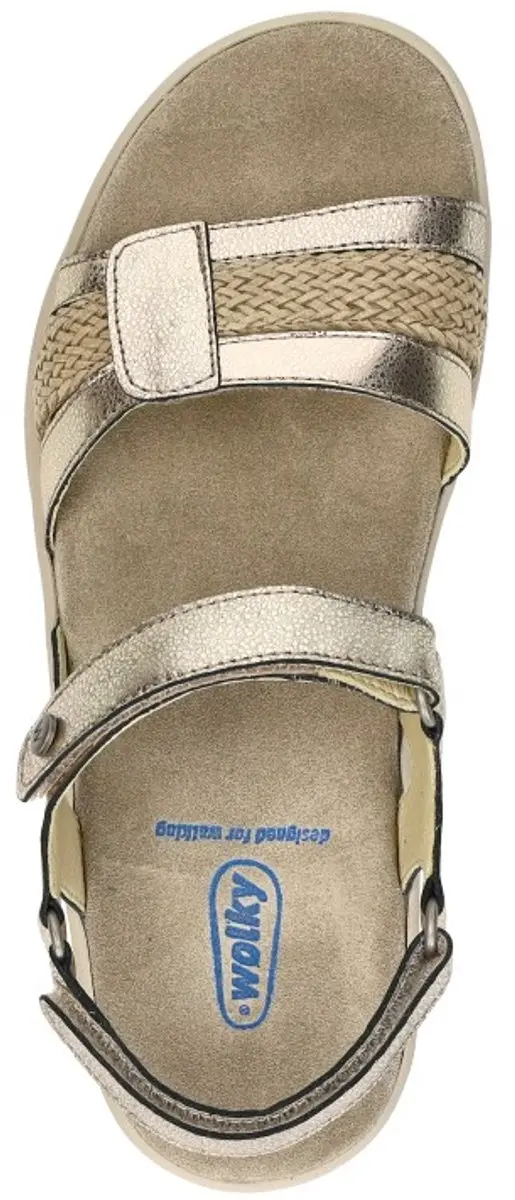 Wolky Fantom Elite Sandalen Plat - beige - Maat 38 - afbeelding 5 van 6
