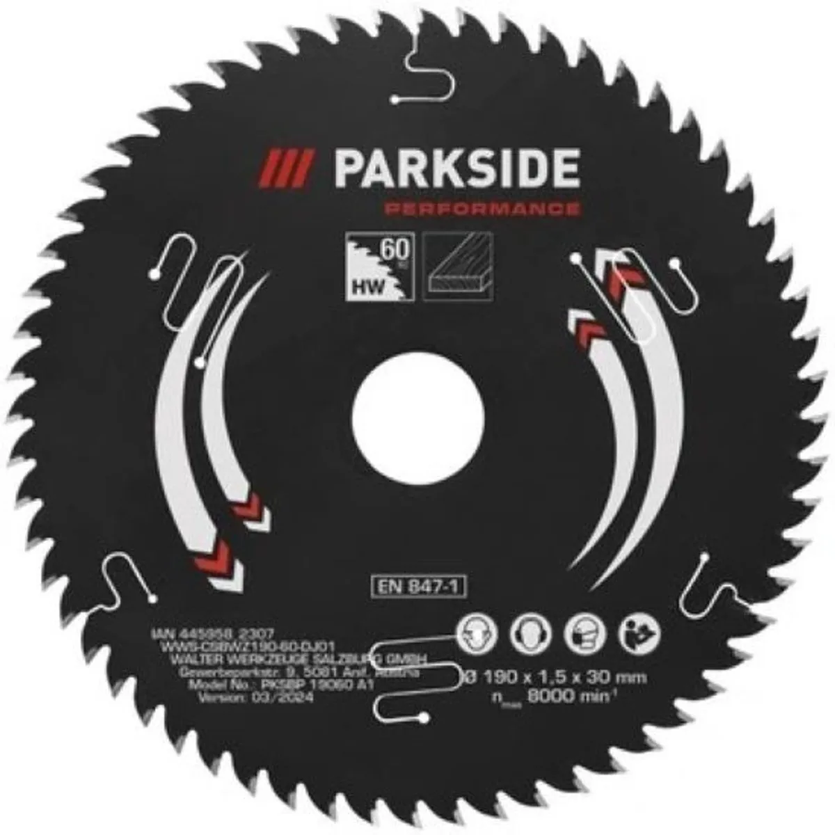 Parkside Kettingzaagschijf 190mm