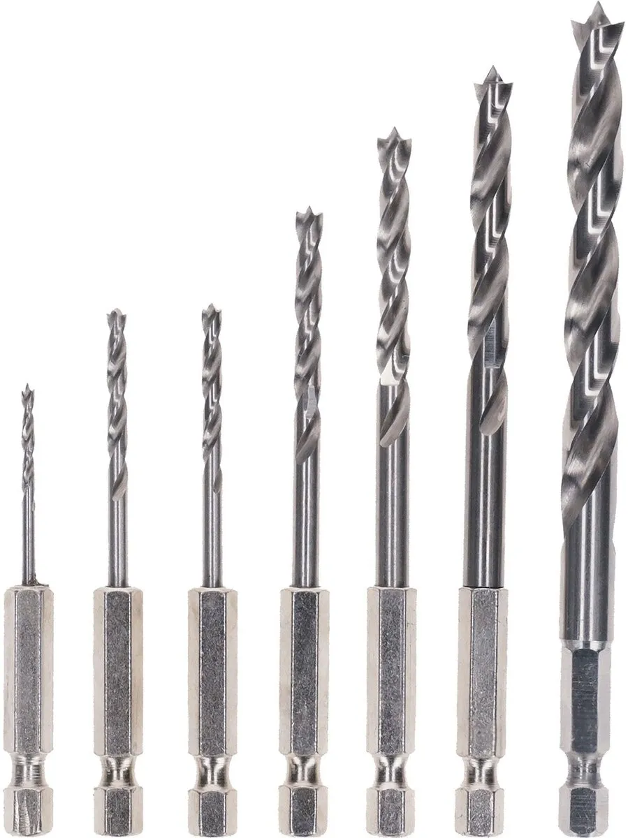Bosch Professional PRO Wood HSS Boorset 7-delig