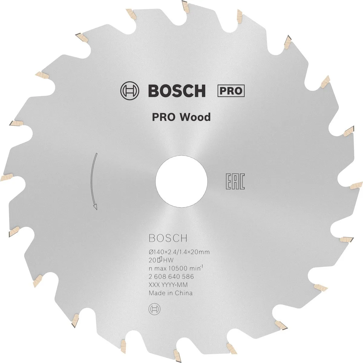 Bosch Professional Cirkelzaagblad Optiline CIRKZB OPT 140X20/12,75X2,4 20T