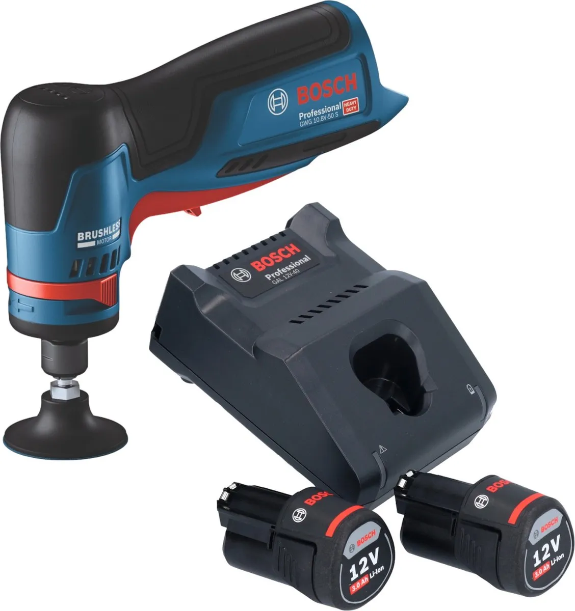 Bosch Professional GWG 12V-50 S Accuslijpmachine