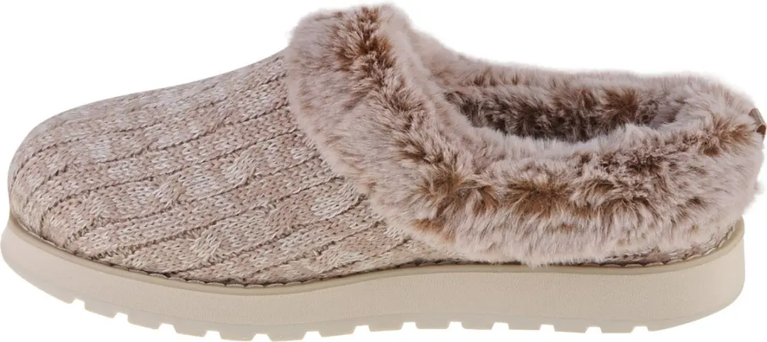 Skechers 31204 LTBR Damespantoffel - Maat 39 - Beige - afbeelding 4 van 6