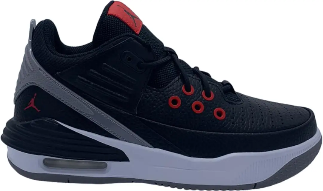 Jordan Max Aura 5 GS maat 40 kleur rood/zwart/grijs/wit