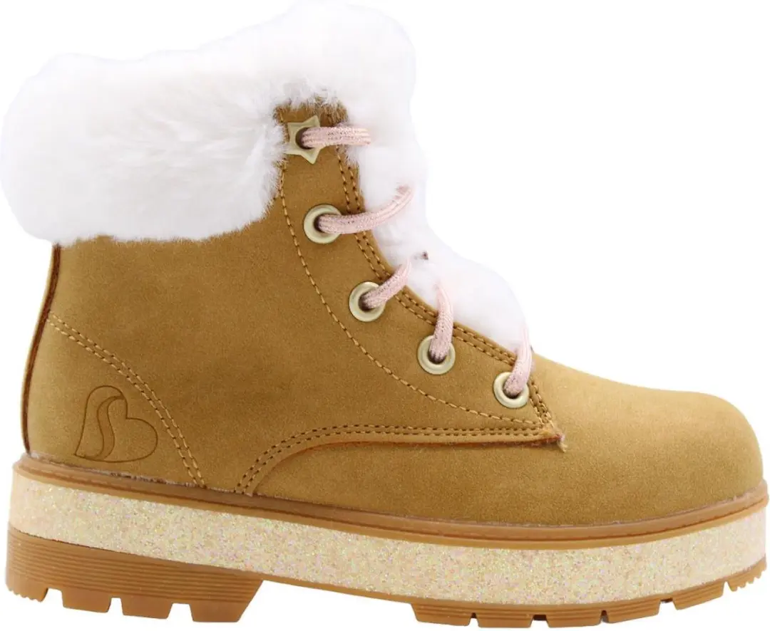 Skechers Street Glitz Meisjes Sneakers - Cognac Maat 29