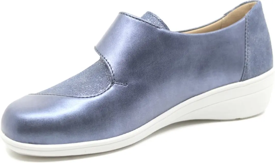 Solidus 26428 Blauwe Combi Klittenbandschoenen - Wijdte J