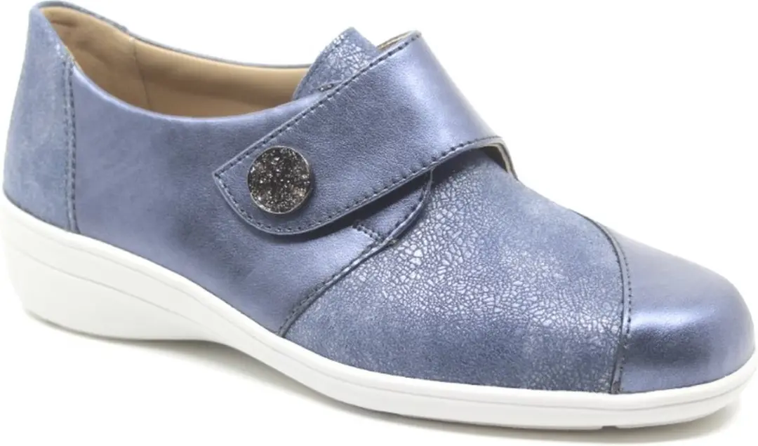 Solidus 26428 Blauwe Combi Klittenbandschoenen