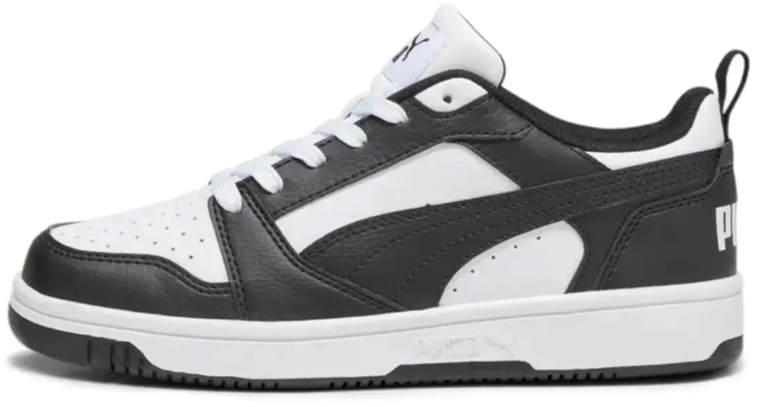 Puma rebound v6 lo in de kleur wit.
