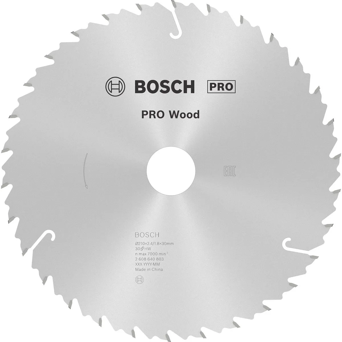 Bosch Professional CIRKZB SPEED 210x30x2,6 30T Zaagblad