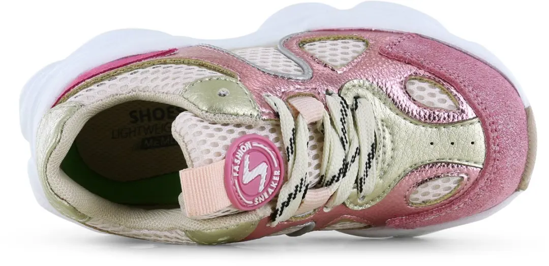 Shoesme Metallic Roze Veterschoenen 32 - afbeelding 3 van 6
