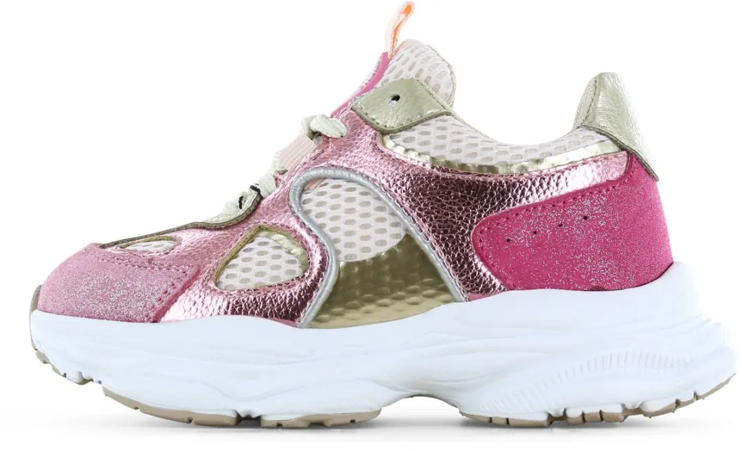 Shoesme Metallic Roze Veterschoenen 32