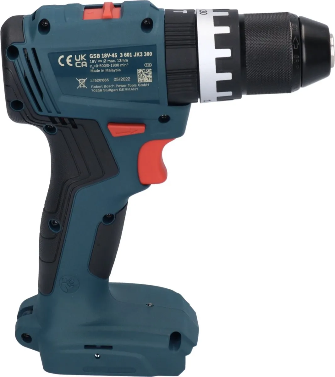 Bosch Professional GSB 18V-45 Klop-/schroefboormachine - 18V