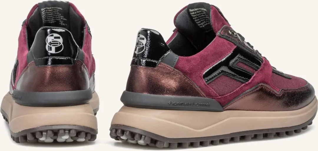 Floris van Bommel Sfw-10170 Noppi Sneakers - Dames - Rood - Maat 38 - afbeelding 5 van 6