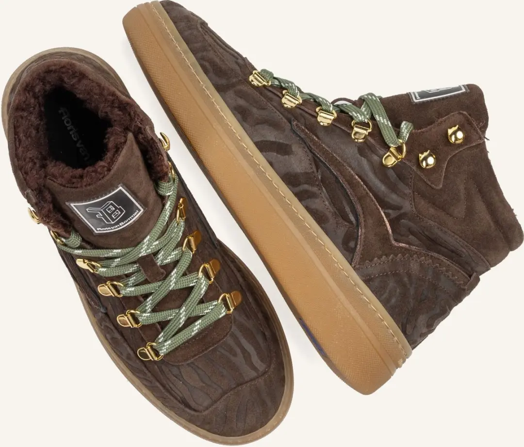 Floris Van Bommel SFW-10175 Fygi Sneakers - Bruin - afbeelding 3 van 5