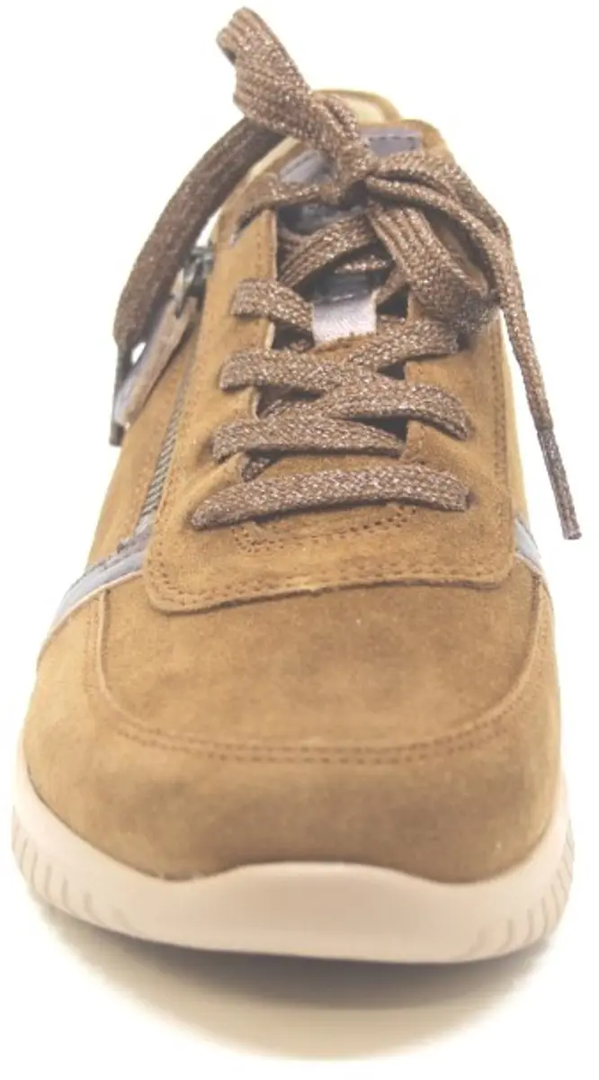 Hartjes Wave Shoe G+ Dames Veterschoenen - Maat 41 - Cognac
