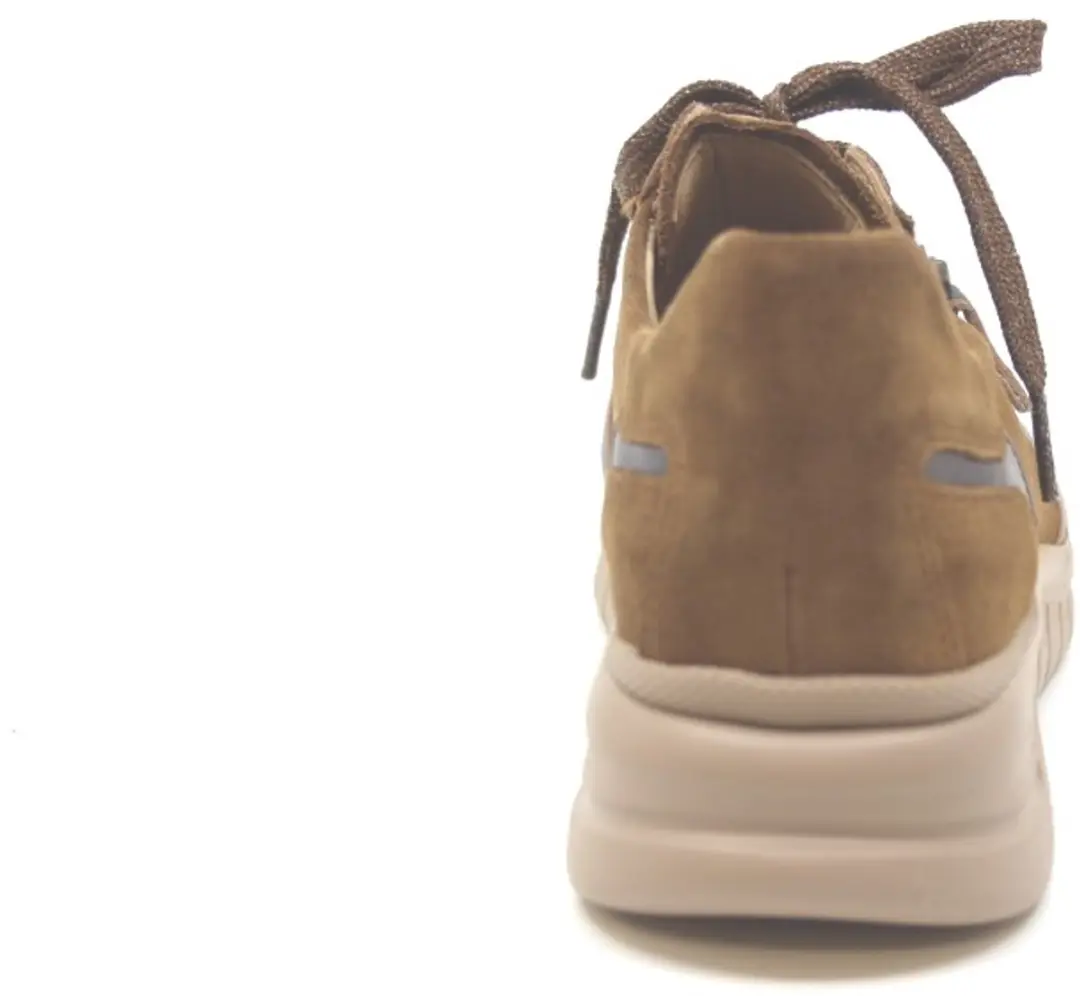Hartjes Wave Shoe G+ Dames Veterschoenen - Maat 41 - Cognac