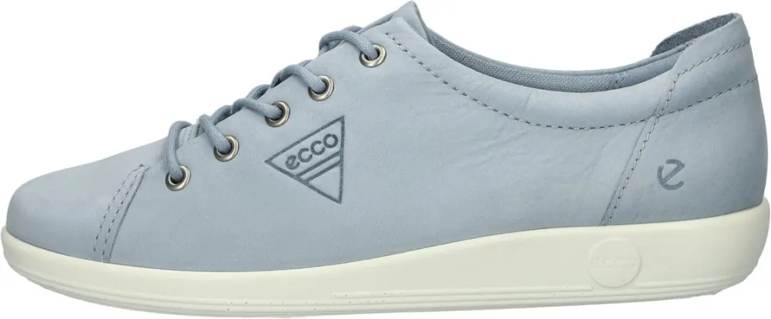 ECCO Soft 2.0 Sneakers 101527 - Blauw Nubuck - afbeelding 2 van 6