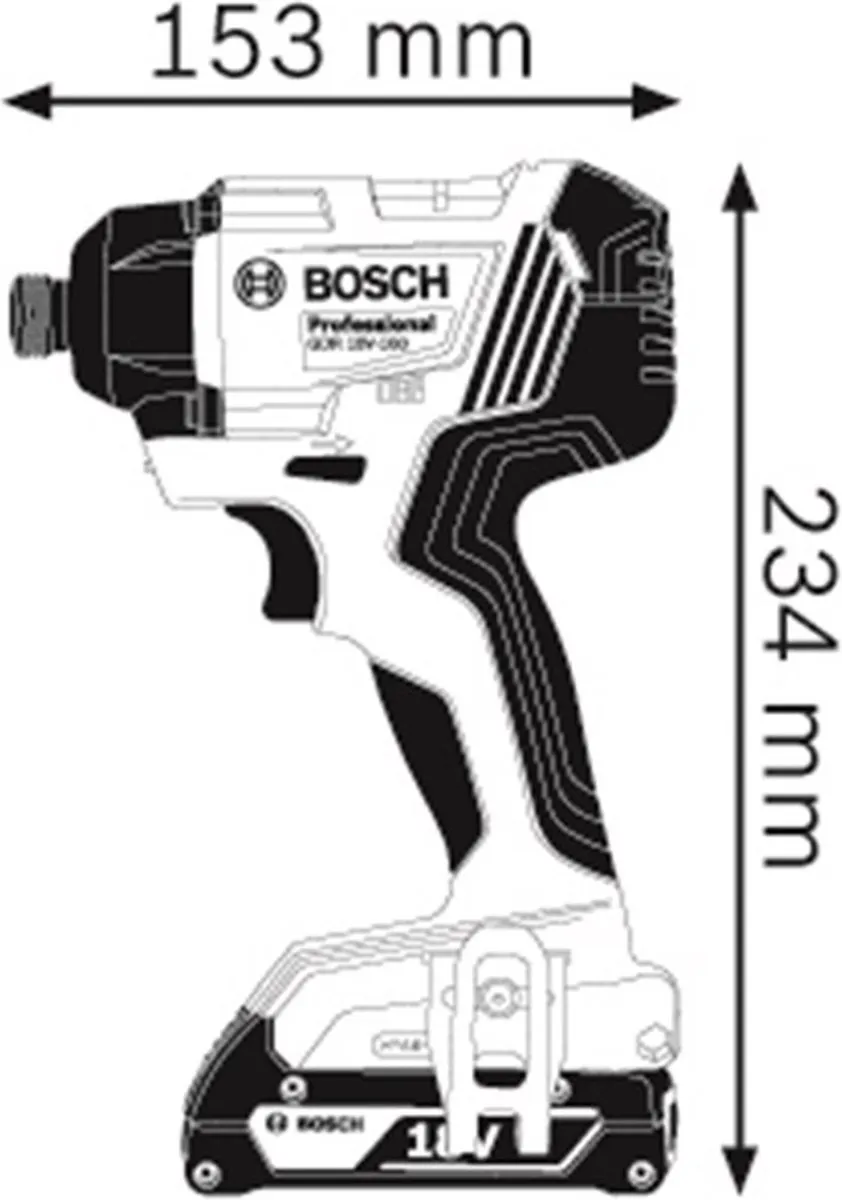Bosch Professional GDR 18V-160 Slagmoersleutel - MPN 06019G5104