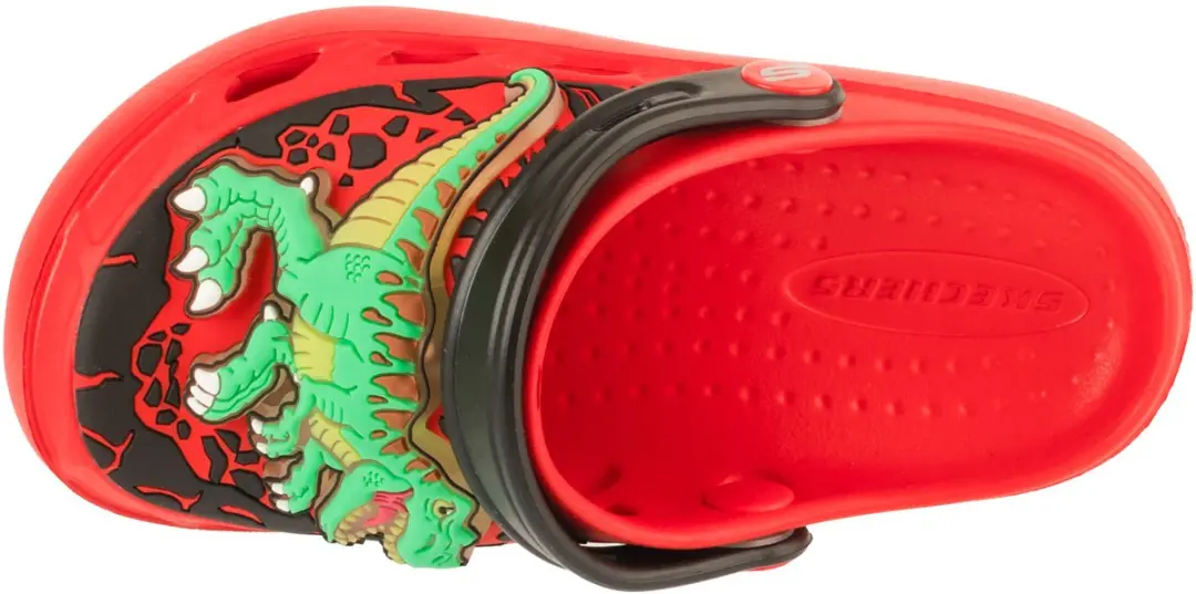 Skechers Foamies Swifters T-Rex-Brights Slippers 32 - Rood