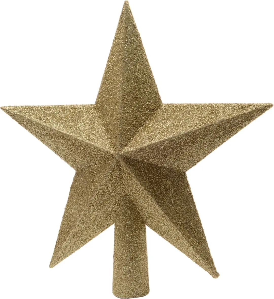 Decoris Piek Plastic Ster Glitter Ø19cm - Goud - afbeelding 2 van 4